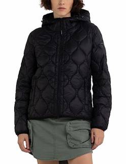 Replay Damen Jacke Steppjacke Recyceltes Nylon, Schwarz (Black 098), XS von Replay