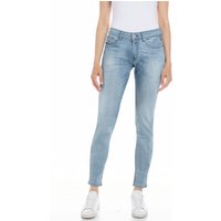 Replay Damen Jeans Jeanshose NEW LUZ - Skinny Fit Blau Light Blue Denim von Replay