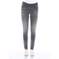 Replay Damen Jeans Luzien - Skinny Fit - Hyperflex - Grau - Medium Grey von Replay
