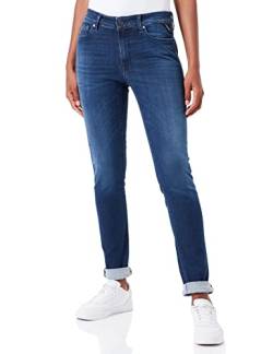 Replay Damen Jeans Luzien Skinny-Fit Hyperflex Hyper Cloud mit Stretch, Blau (Dark Blue 007), 25W / 28L von Replay