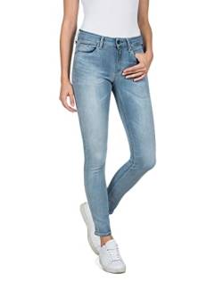 Replay Damen Jeans Luzien Skinny-Fit Hyperflex mit Stretch, Medium Blue 009 (Blau), 29W / 28L von Replay