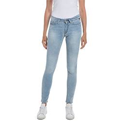 Replay Damen Jeans Luzien Skinny-Fit mit Comfort Stretch, Light Blue 010 (Blau), 27W / 32L von Replay