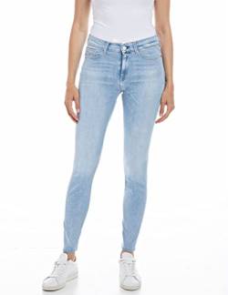 Replay Damen Jeans Luzien Skinny-Fit mit Power Stretch, Blau (Light Blue 010), 29W / 30L von Replay