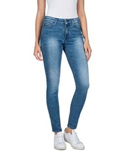 Replay Damen Jeans Luzien Skinny-Fit mit Power Stretch, Blau (Medium Blue 009), 26W / 30L von Replay