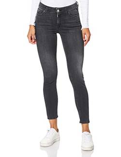 Replay Damen Jeans Luzien Skinny-Fit mit Power Stretch, Dark Grey 097 (Grau), 30W / 28L von Replay