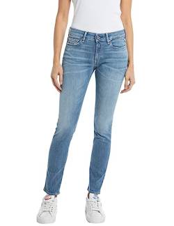 Replay Damen Jeans New Luz Skinny-Fit mit Power Stretch, Blau (Medium Blue 009), 30W / 28L von Replay