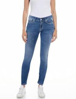 Replay Damen Jeans New Luz Skinny-Fit mit Power Stretch, Medium Blue 009-2 (Blau), 26W / 32L von Replay