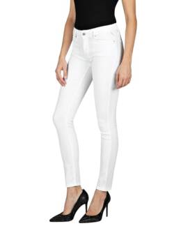 Replay Damen Jeans mit Stretch, Weiß (White 001), 29W / 32L von Replay