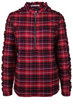 Replay Damen Karo Hemd, Rot (Red/White/Black Check 10), S von Replay