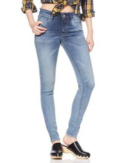 Replay Damen New Luz Hyper Bio Jeans Skinny, Blau (Medium Blue 91), 30W / 30L von Replay