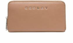 Replay Damen Portemonnaie Geldbörse Groß aus Kunstleder, Dirty Pale Beige 074 (Beige), Onesize von Replay