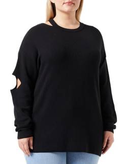 Replay Damen Pullover Baumwoll/Kaschmirmix, Schwarz (Black 098), M von Replay