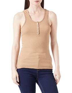 Replay Damen Tanktop aus Bio-Baumwolle, Braun (Safari 989), S von Replay