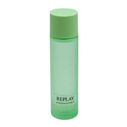 Replay - Earth Made Amazonian Green Eau De Toilette For Body - Unisex & Vegan Körperduft mit kühlem und umhüllendem Charakter, bernsteinfarbener Duft - Holzig - Moschusartig - Flasche mit 200 ml von Replay