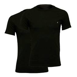 Replay Herren 2er Pack T-Shirts Kurzarm mit Logo, Schwarz (Black 020), S von Replay