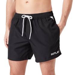 Replay Herren Badehose Kurz, Black 098 (Schwarz), L von Replay