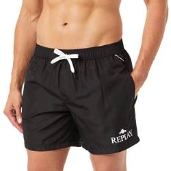 Replay Herren Badehose mit Kordelzug, Black 098 (Schwarz), S von Replay