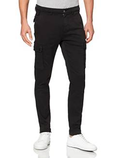 Replay Herren Cargo-Hose Jaan Slim-Fit Hyperflex mit Stretch, Black 040 (Schwarz), 31W / 34L von Replay