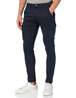 Replay Herren Cargo-Hose Jaan Slim-Fit Hyperflex mit Stretch, Blau (Blue 010), 32W / 30L von Replay