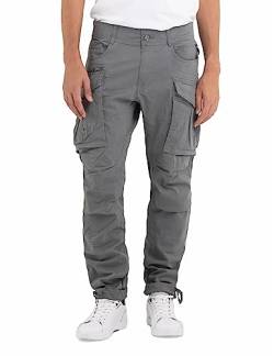 Replay Herren Cargo-Hose Joe Comfort-Fit aus Komfort Baumwolle, Aviator Green 703 (Grün), 29W / 34L von Replay