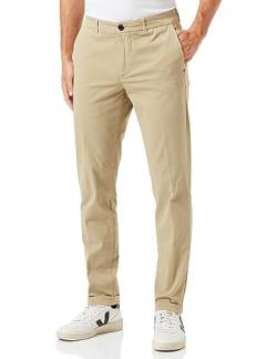 Replay Herren Chino Brad Straight-Fit mit Stretch, Beige (Khaki 597), 38W / 32L von Replay