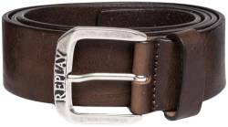 Replay Herren Gürtel aus Leder, Braun (Fade Tobacco 117), 105 cm von Replay