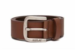 Replay Herren Gürtel aus Leder, Braun (Tan 045), 90 cm von Replay