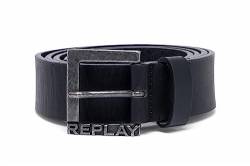 Replay Herren Gürtel aus Leder, Schwarz (Black 098), 105 cm von Replay