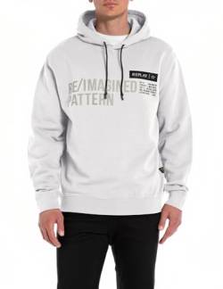 Replay Herren Hoodie aus Baumwolle, Elfenbein (Sand 993), XXL von Replay