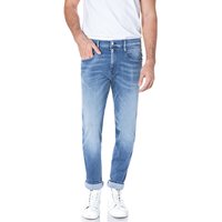 Replay Herren Jeans Anbass - Slim Fit - Blau - Light Blue Hyperflex Denim von Replay