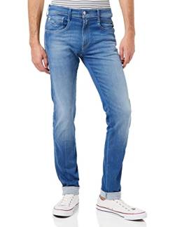 Replay Herren Jeans Anbass Slim-Fit Hyperflex Recycled mit Stretch, Medium Blue 009 (Blau), 29W / 34L von Replay