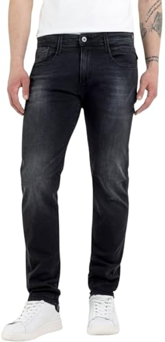 Replay Herren Jeans Anbass Slim-Fit mit Comfort Stretch, Dark Grey 097 (Grau), 30W / 32L von Replay