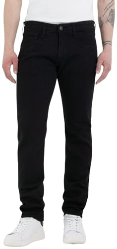 Replay Herren Jeans Anbass Slim-Fit, Black 098-2 (Schwarz), 32W / 30L von Replay