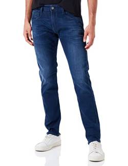 Replay Herren Jeans Anbass Slim-Fit mit Power Stretch, Blau (Medium Blue 009), W32 x L34 von Replay