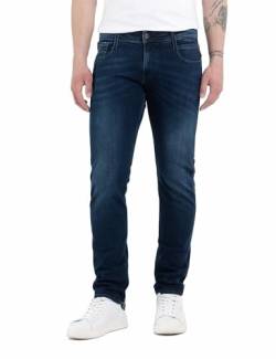 Replay Herren Jeans Anbass Slim-Fit mit Power Stretch, Dark Blue 007-1 (Blau), 28W / 30L von Replay