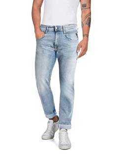 Replay Herren Jeans Anbass Slim-Fit mit Stretch, Blau (Light Blue 010), W29 x L34 von Replay