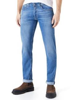 Replay Herren Jeans Grover Straight-Fit mit Stretch, Blau (Mid Blue 009), 29W / 32L von Replay