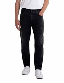 Replay Herren Jeans Sandot Tapered-Fit, Black 098-3 (Schwarz), 29W / 30L von Replay