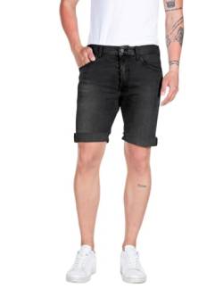 Replay Herren Jeans Shorts RBJ 901 Tapered-Fit mit Comfort Stretch, Dark Grey 097 (Grau), 29 von Replay