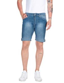 Replay Herren Jeans Shorts RBJ 901 Tapered-Fit mit Comfort Stretch, Medium Blue 009 (Blau), 34 von Replay