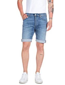 Replay Herren Jeans Shorts RBJ 901 Tapered-Fit Bio, Medium Blue 009 (Blau), 29W von Replay