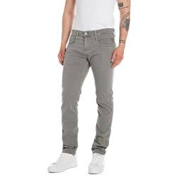 Replay Herren Jeans mit Stretch, Grau (Medium Grey 176), 32W / 32L von Replay