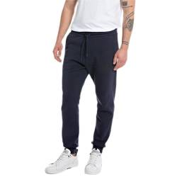 Replay Herren Jogginghose mit Kordelzug, Deep Blue 088 (Blau), L von Replay