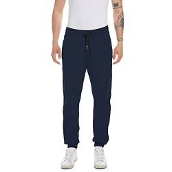 Replay Herren Jogginghose mit Tunnelzug, Blau (Blue 085), M von Replay