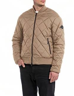 Replay Herren Jacke Bomberjacke Winter, Earth 557 (Braun), XL von Replay