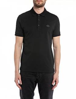 Replay Herren Poloshirt Kurzarm aus Baumwolle, Black 098 (Schwarz), XL von Replay