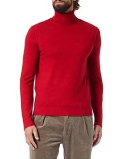 Replay Herren Pullover Rollkragenpullover Wolle, Rot (Dark Red 158), XL von Replay