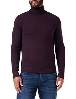Replay Herren Pullover Rollkragenpullover aus Wolle, Plum 278 (Violett), XL von Replay