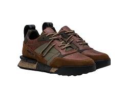 Replay Herren Sneaker Field Space 2 Schuhe, Mehrfarbig (Cuoio Mil Green 3253), 44 von Replay