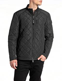 Replay Herren Steppjacke Saber Mid mit Reißverschluss, Schwarz (Black 098), M von Replay